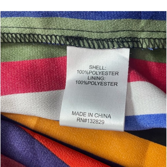 SUPERDOWN Revolve Ella Multicolor Stripe Maxi Dress XXS - Picture 8 of 10